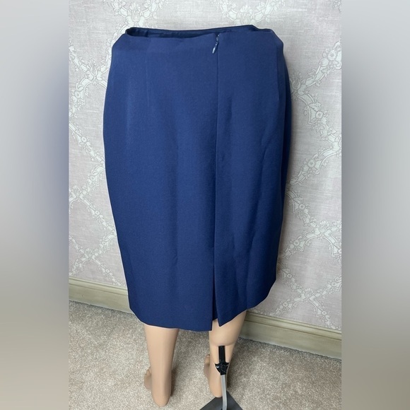 Anne Klein The Executive Collection Navy Blue Pencil Skirt Women's Size 4 NWT - Picture 7 of 16